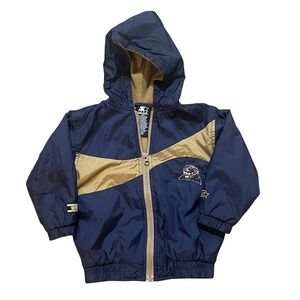 Kids Starter Navy Gold Panther Football Team Starter Jacket‎ Hooded 24M